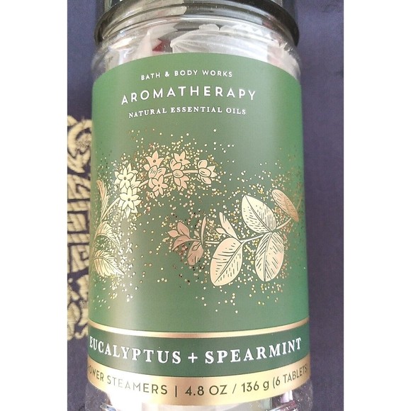 Aromatherapy Spa Shower Steamers EUCALYPTUS + SPEARMINT Ess. Oils 4.8 oz B&BWks - Picture 3 of 5